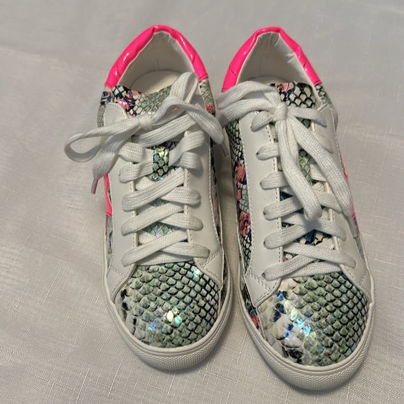 BRAND NEW Natural Breeze Multi Color Snake Skin pattern shoes size 7.5 - Picture 3 of 7